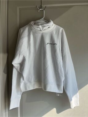 Favorite Daughter White Cowl Neck Sweatshirt
